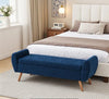 Storage Ottoman Footstool Upholstered End of Bed Bench for Living Room Bedroom