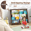 Toddler Display Stand Shelf Kids Bookcase Cabinet-Coffee