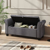 Ottoman Storage Folding Box Foot Stool Linen Seat Storage Trunk Pouffe Bench