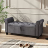 Ottoman Storage Folding Box Foot Stool Linen Seat Storage Trunk Pouffe Bench
