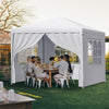 3x3m Gazebo Marquee Heavy Duty Garden Party Canopy Waterproof Tent with 4 Sides