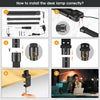 LED Double Head Desk Lamp 24W Foldable Reading Desk Light Dimmable Eye Dxpizelop