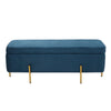 Flannel Fabric Upholstered Arm Bench Bed End Window Seat Ottoman Storage Stool