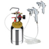 2L/0.5gal Spray Paint Pressure Pot Tank 1.8mm Nozzle Spray Gun Hoses Kit