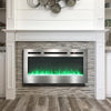 36 40 50 60" Electric Fireplace 12 Color LED Insert/Wall Mounted Heater Timer UK