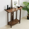 Industrial Console Table Rustic Wood Side Table Hallway Storage Shelf w/ Drawers