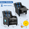 Kids Recliner Chair Toddler Ergonomic Adjustable PU Leather Sofa Couch