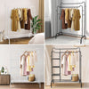 Clothes Rail Rack Garment Hanging Stand Shoe Rack Storage Shelf Open Wardrobe