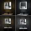LED Mirrored Cabinet Bluetooth Mirror Box Bath Storage Shelf with Shaver Socket