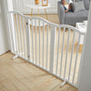 Folding 3/4 Panels Baby Safety Wooden Gate Pet Dog Barrier Stair Doorway Guard