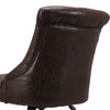 Home Office Chair PU Leather Computer Desk Chair Swivel Armless Chair Study Work
