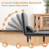 4 in 1 Convertible Sofa Bed Lounge Sleeper Chair w/Adjustable Backrest, Cushion