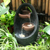 Garden Outdoor Cascading Electric Water Feature Fountain LED Pump Statue Decor