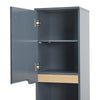 Modern 160cm Wooden 2 Door 2 Shelves Bathroom Cabinet Storage Unit with Legs UK