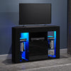 Modern Corner TV Unit TV Stand Entertainment Center LED Cabinet High Gloss Front