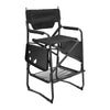 Aluminium Folding Camping/Garden/Fishing Directors Chair with Double Side Table
