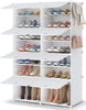 TRANSPARENT Homidec Shoe Storage Oversized 2x7 Tier Rack Organiser 28 Pair Shoes