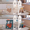 Kids 2 in 1 Slide Climber Basketball Hoop Set Toddler In& Outdoor Playground Toy