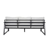Metal Garden Furniture Set Corner Sofa Glass Table Patio 5 Seater Armchairs Sofa