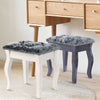 Vintage Vlevet Dressing Table Stool Makeup Chair Soft Padded Cushion Piano Seat
