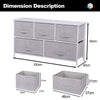 4/5/6 Fabric Beside Cabinet Storage Unit Chest of Drawers Organizer Living Room