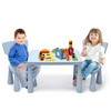 Kids Play Table and Chair Set Children Multi Activity Desk Chair Furniture Blue
