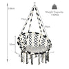 Hanging Macrame Hammock Chair Outdoor Garden Cotton Woven Rope Swing Chair 150KG