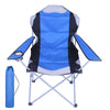 Folding Camping Deluxe Chairs Heavy Duty Luxury Padded with Cup Holder High Back
