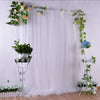7/10ft Silk White Backdrop Drapes Party Wedding Ceremony Curtain Home Decoration