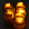 3x Pillar Candles Set LED Dance Flame Remote Dimmable Timer Flameless Tea Light