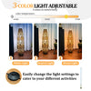 93CM Tall Natural Rattan Floor Lamp Boho Design Lamp Grid Shade Indoor Lighting