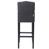 Upholstered Bar Stool Kitchen High Chair Pub Barstool Padded Seat with Backrest