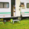 Foldable Aluminium Lightweight Platform Step Stool RV Trip Working Ladder Tool