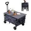 Garden Trailer Cart Heavy Duty Camping Beach Festival Trolley Foldable Wagon