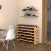 6 Tier 72 Bottle Shelf Wine Rack Holder Wood Stand Storage Display Stackable UK