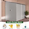 9FT Galvanized Steel Outdoor Bicycle Shed Bike Tool Storage House Garden Shed
