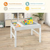 3 in 1 Kids Activity Table Wooden Children Building Block Table with Storage
