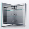 LED Illuminated Mirror Cabinet with Shaver Socket Demister Pad Bathroom Storage