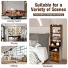 Home Organizer 6-Tier Storage Cabinet Tall Nightstand w/ 5 Open Shelf