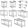 Stainless Steel Commercial Catering Table Work Bench Food Prep Kitchen Shelf UK