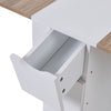 Kitchen Folding Dining Table Mobile Writing Desk Workstation With Storage Drawer