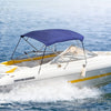Heavy Duty Boat Bimini Top Canopy 900D Polyester Sunshade Shelter Steel Frame UK