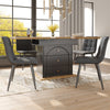Extendable Dining Table with Hidden Storage Drawers and Shelves Telescopic Table