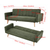 Sofa Bed Recliner 3 Seater Fabric Folding Convertible Click Clack Couch Sofabed