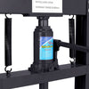 Black 12-Ton Adjustable Steel Hydraulic Work Shop Press Garage Presses Manual UK
