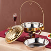 8L Gold Stainless Steel Chafing Dish With Hook Up,Buffet Server Food Warmer