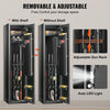 VEVOR 6 Rifles Gun Safe Cabinet Lockable Fingerprint Digital Keypad Lock w/ Keys