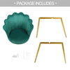 Dressing Chair Armchair Velvet Bedroom Modern Upholstered Green Living Room