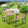 Camping Table and Bench Set 3-Piece Picnic Table Folding Portable Benches Hiking