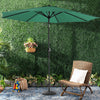 XL 3M Round Outdoor Parasol Tiltable Canopy Garden Patio Umbrella Sun Shelter